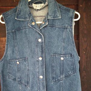 Jacket Blue jeans women  size 10 waist 28 inseam 31
